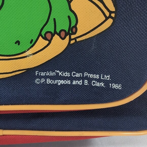 Franklin The Turtle 1986 Embroidered Backpack Roller Bag Suitcase Multicolor - Picture 4 of 16
